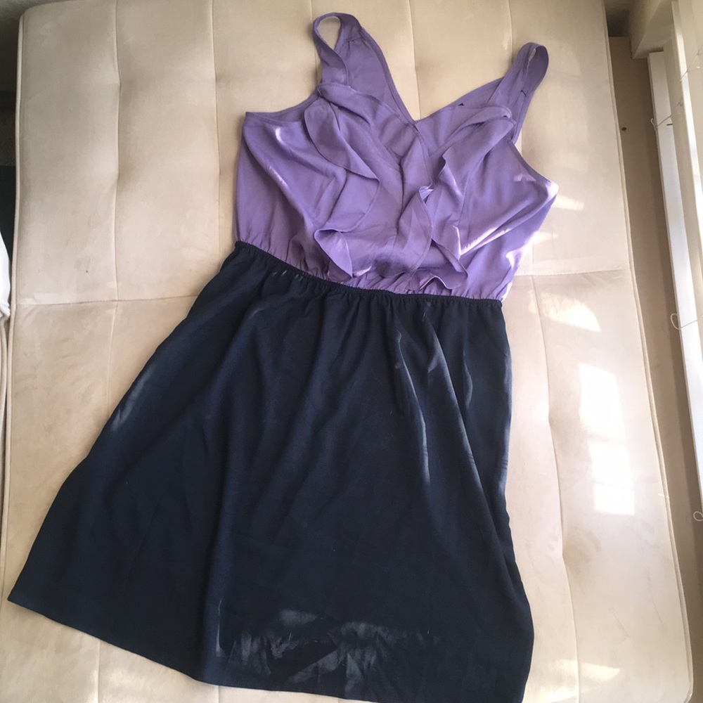 Purple & Navy Dress